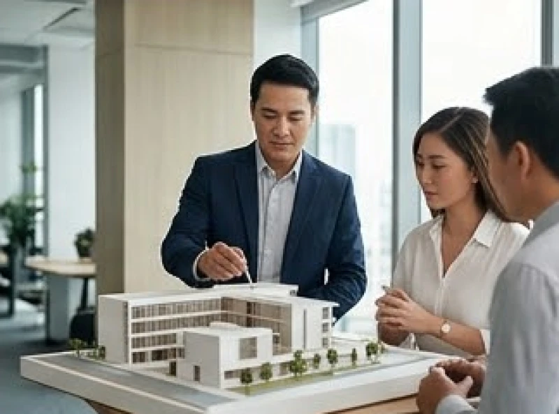 Tuổi Mão nên làm chủ hay làm thuê: Định hướng theo 5 bản mệnh 6 Chuyên gia tư vấn chiến lược đang phân tích dự án đầu tư trên mô hình kiến trúc