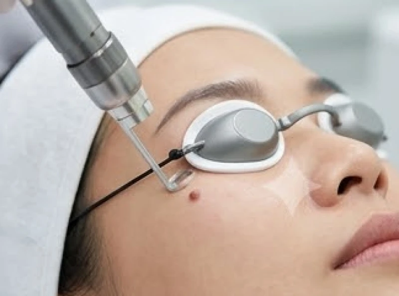 Ứng dụng công nghệ tia laser CO2 chuẩn y khoa để xóa nốt ruồi ở mắt an toàn