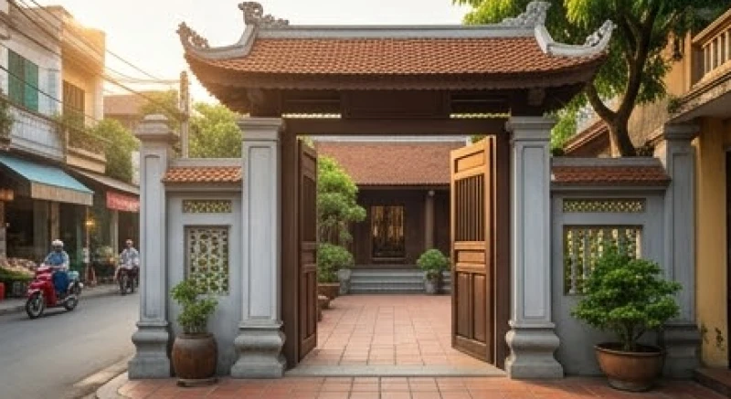 Mơ thấy cổng nhà: Giải mã điềm báo, ý nghĩa phong thủy & bộ số 1 Cánh cổng nhà kiên cố đóng vai trò ranh giới phong thủy đón nhận dòng năng lượng sinh khí