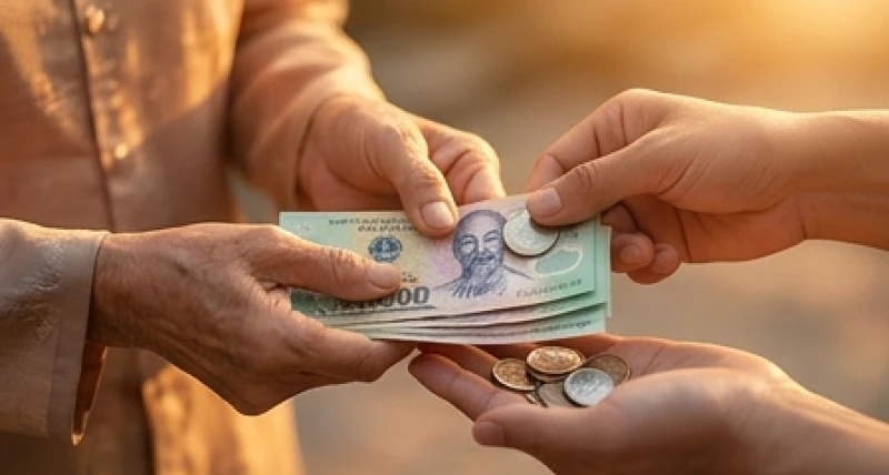 Mơ thấy cụ già: Ý nghĩa điềm báo, sổ mơ và 3 bước trấn an 4 Đôi bàn tay nâng niu những tờ tiền mới và đồng xu kim loại sáng bóng tượng trưng cho lộc tài may mắn
