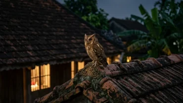 Hình ảnh minh họa hiện tượng cú mèo kêu có điềm gì trong đời sống tâm linh và khoa học