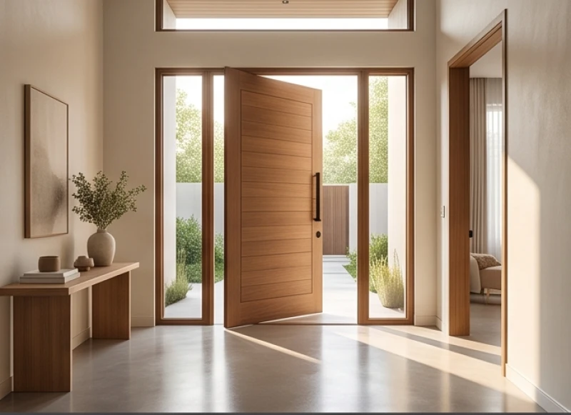 Tuổi Tý hợp hướng nào: chuẩn Bát Trạch và cách hóa giải 2 Thiết kế cửa chính rộng rãi đón ánh sáng tự nhiên đại diện cho cung Sinh Khí trong phong thủy