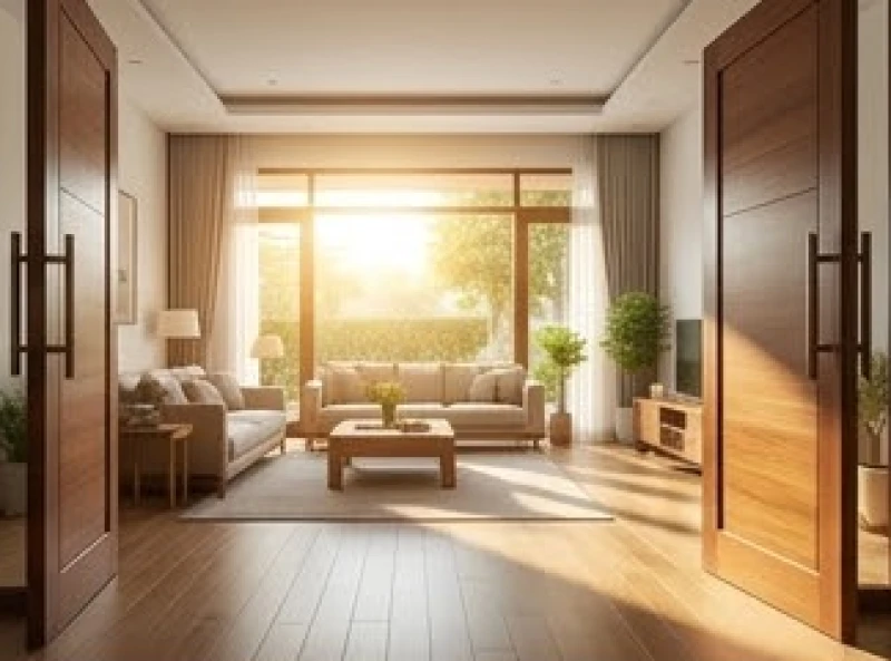 Hướng Cửa Chính Hợp Tuổi Mão: Đo La Bàn & Kích Thước Lỗ Ban 3 Không gian phòng khách ngập tràn ánh sáng nhờ hướng cửa chính hợp tuổi mão