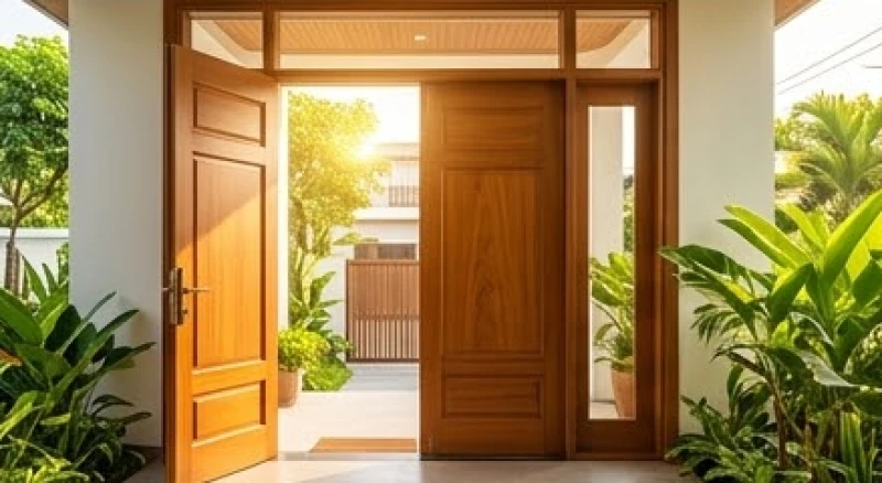 Canh Ngọ 1990 hợp hướng nào: Hướng nhà, nội thất & cách hóa giải 3 Cửa chính ngôi nhà mở rộng đón nhận luồng ánh sáng mặt trời tự nhiên tràn ngập không gian nội thất