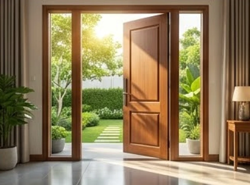 Hướng Cửa Chính Hợp Tuổi Mão: Đo La Bàn & Kích Thước Lỗ Ban 10 Bộ cửa chính hướng Đông Nam đón nắng mai ấm áp vào phòng khách