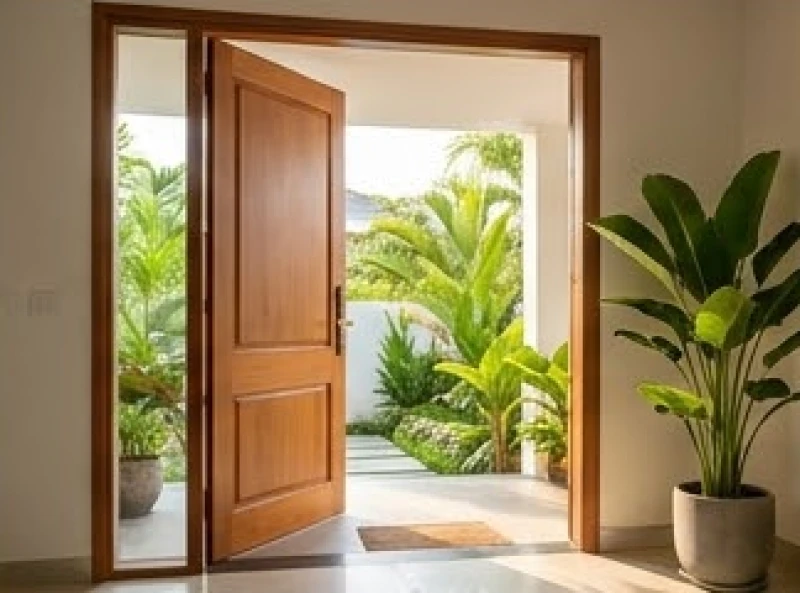 Hướng cửa chính hợp tuổi Ngọ: tra cứu Nam Nữ và cách hóa giải 6 Cửa nhà mở ra khoảng sân vườn đón nắng mai ấm áp từ hướng Đông Nam