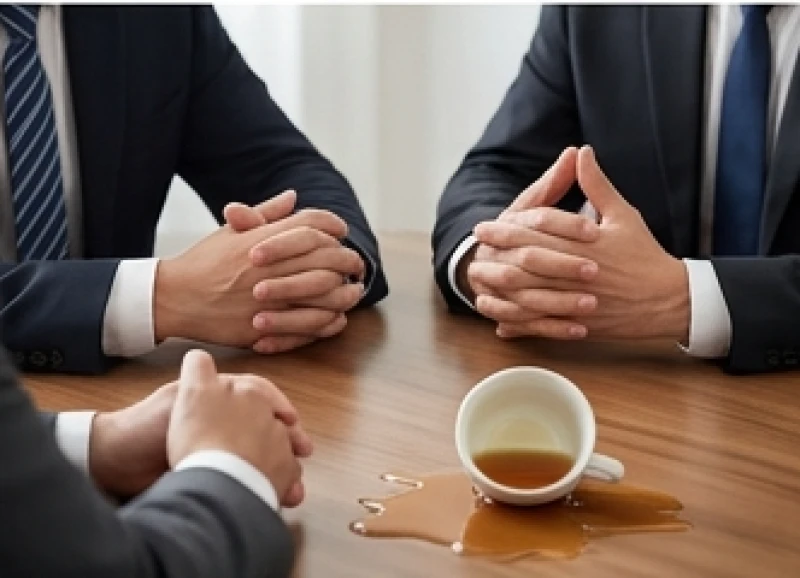 Bản hợp đồng rách nát trên bàn làm việc là hệ quả trực tiếp của sự đổ vỡ kinh doanh do cục diện lục xung Thìn và Tuất.