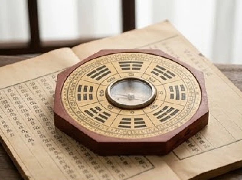 Sơ đồ bát quái phong thủy thể hiện cục diện Phá Thái Tuế giữa tuổi Mão và năm Ngọ