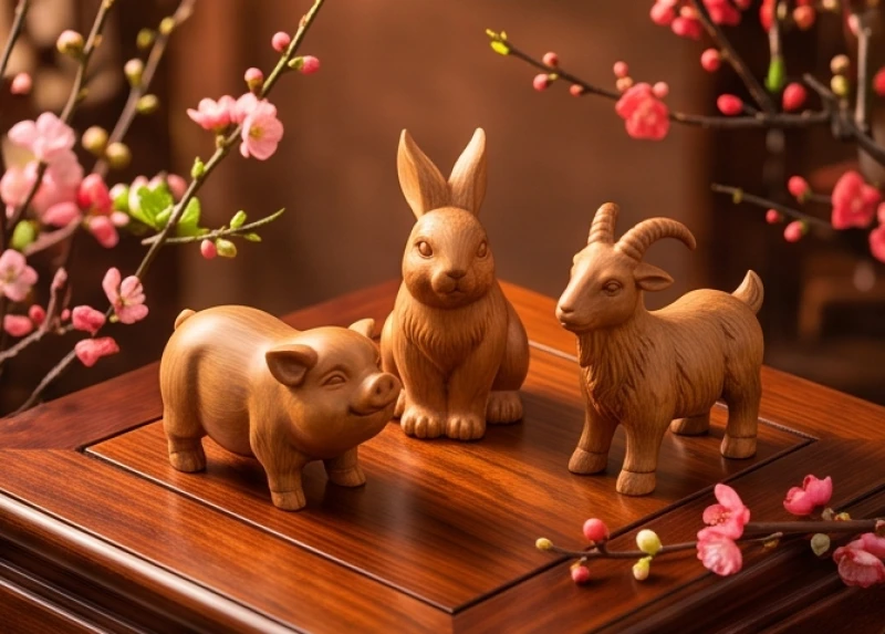 Sự kết nối hài hòa giữa các linh vật Hợi Mão Mùi trong cục diện Tam Hợp giúp gia tăng vượng khí