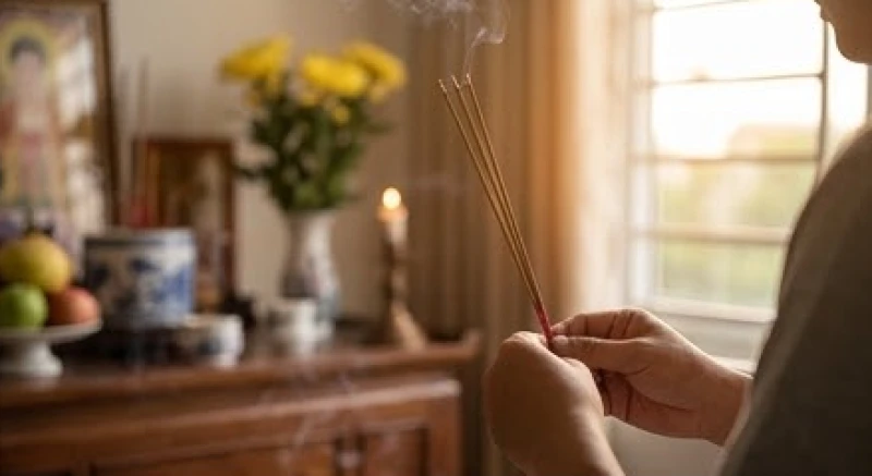 Văn khấn cúng tuần đầu chuẩn nhất: Trình tự nghi lễ và hóa vàng 2 Nghi lễ thắp nhang và tụng kinh cầu siêu trong thời gian cúng tuần đầu cho vong linh