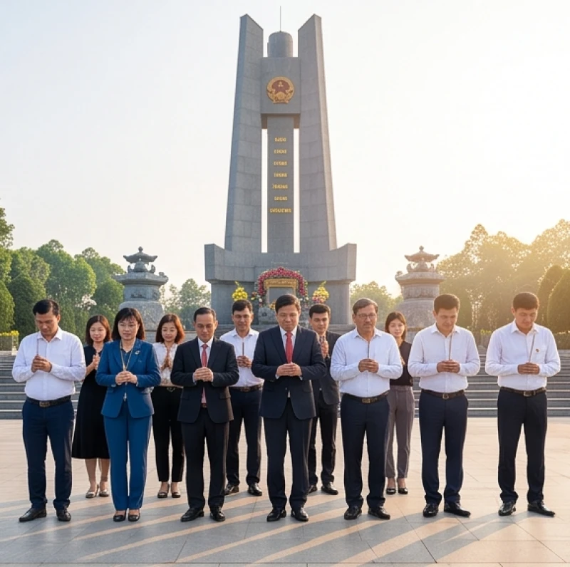 Văn khấn cúng chiến sĩ trận vong: Bài cúng tri ân và nghi lễ chuẩn 2 Khung cảnh dâng hương trang nghiêm tại đài tưởng niệm liệt sĩ vào buổi sáng nắng đẹp