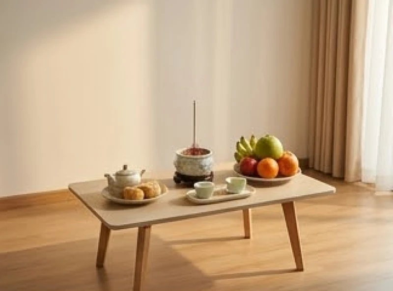 Tuổi Tuất nhập trạch ngày nào tốt: lịch chuẩn & kịch bản hành lễ 3 Mâm cúng nhập trạch nhỏ gọn trên chiếc bàn tạm để gia chủ bận rộn làm lễ lấy ngày hoàng đạo
