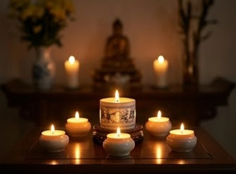 Thắp nến dâng sao vào khung giờ ban đêm giúp tâm trí tĩnh lặng và bình an