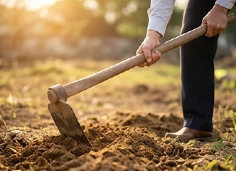 Văn khấn động thổ xây mộ: Bài cúng chuẩn và nghi thức tạ lễ 2 Hành động bổ những nhát cuốc đầu tiên mang tính biểu tượng để khai huyệt sau khi đọc văn khấn