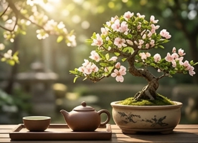 Tử vi trọn đời tuổi Nhâm Dần 1962 nữ mạng: Vận hạn & kỵ tuổi 4 Không gian thưởng trà thanh tịnh với tiểu cảnh cây bonsai xanh mát mẻ