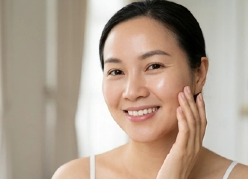 Làn da sáng mịn màng sau khi đã áp dụng biện pháp thẩm mỹ để loại bỏ nốt ruồi lồi