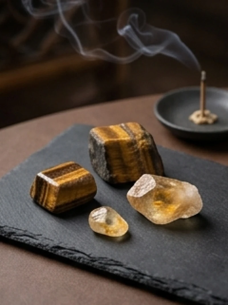 Tuổi Sửu hợp đá gì: Bảng màu theo cung phi và phân khúc giá 2 Viên đá phong thủy màu vàng nâu tượng trưng cho năng lượng hành Thổ của người tuổi Sửu