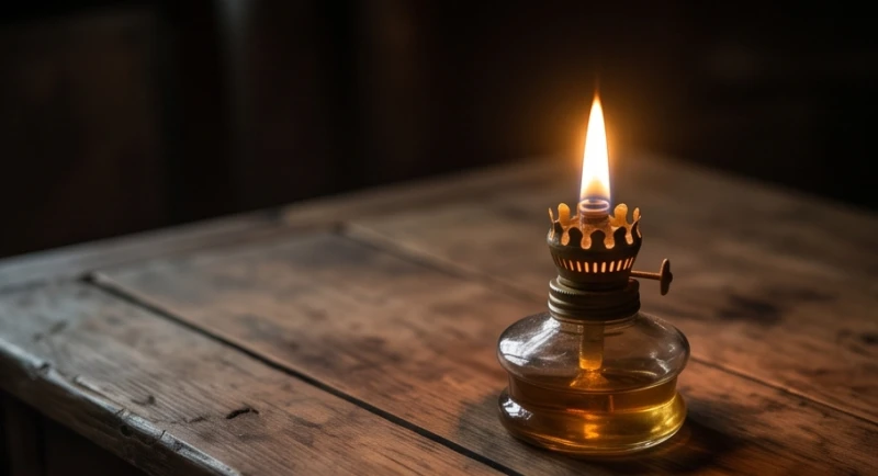 Ngọn lửa dạ minh chi hỏa thắp sáng trong không gian tối giúp người mệnh Phúc Đăng Hỏa tỏa sáng