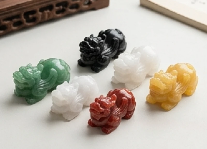 Tỳ Hưu Phong Thủy Tuổi Mão: Tra Cứu Mệnh Đá và Khai Quang 3 Bộ sưu tập các mẫu Tỳ Hưu với nhiều màu sắc đá tự nhiên khác nhau tượng trưng cho ngũ hành tương sinh