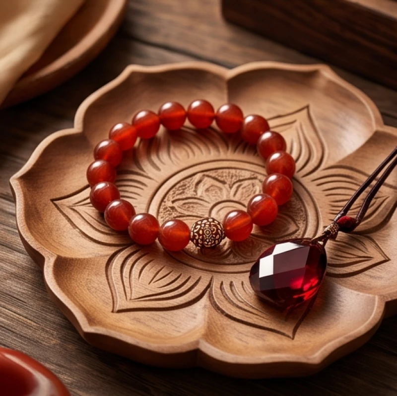 Giáp Tuất 1994 mệnh gì: Bản mệnh Sơn Đầu Hỏa & ứng dụng thực tế 10 Trưng bày vòng tay đá mã não đỏ và thạch anh giúp tăng vượng khí cho tuổi Giáp Tuất