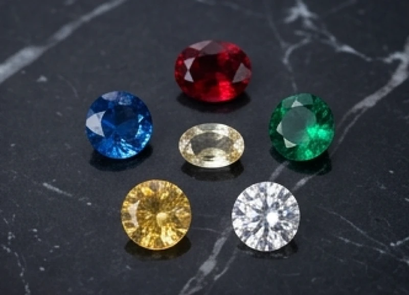Bộ sưu tập các loại đá quý phong thủy với nhiều màu sắc rực rỡ đại diện cho ngũ hành