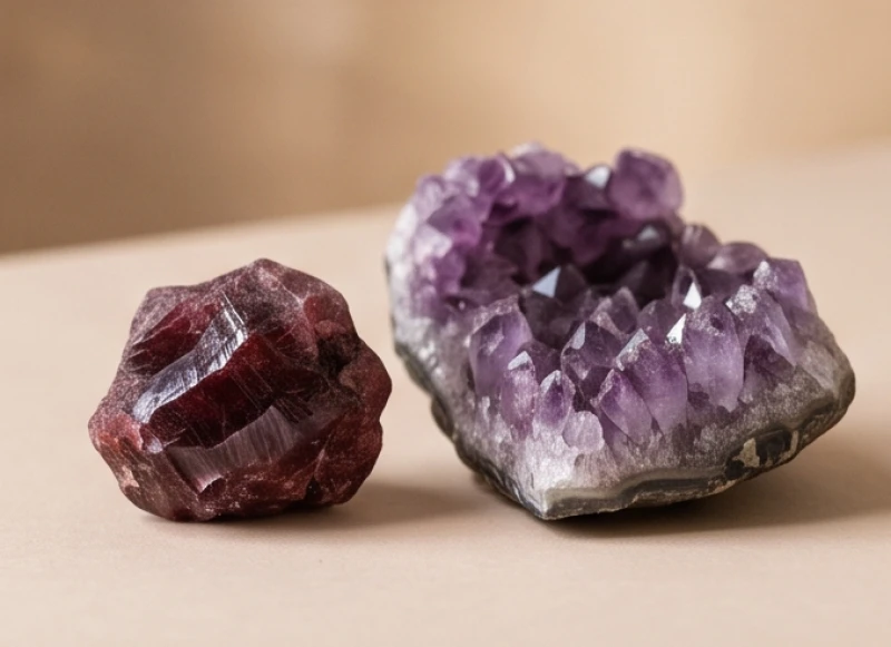 Tuổi Thân hợp đá gì: Bảng màu 5 bản mệnh và cách tẩy uế 7 Tinh thể đá ruby đỏ rực rỡ và thạch anh tím vương giả đặc biệt dành cho tuổi Bính Thân