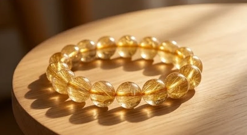 Canh Thìn 2000 mệnh gì: Giải mã Bạch Lạp Kim & cải vận mùa sinh 7 Vòng tay đá thạch anh tóc vàng rực rỡ tỏa sáng năng lượng Thổ khí mạnh mẽ