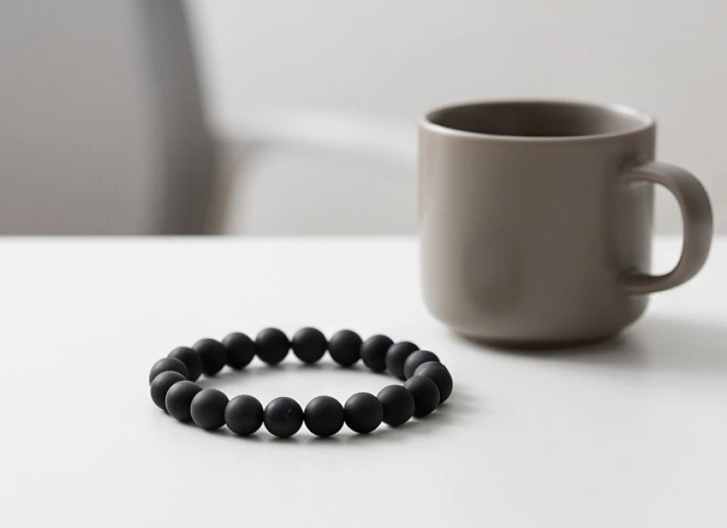 Vòng tay đá Tourmaline đen nhã nhặn giúp triệt tiêu năng lượng tiêu cực trong môi trường công sở
