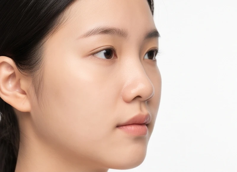 Đặc điểm của mũi tẹt với phần sống mũi thấp và cánh mũi bè rộng sang hai bên