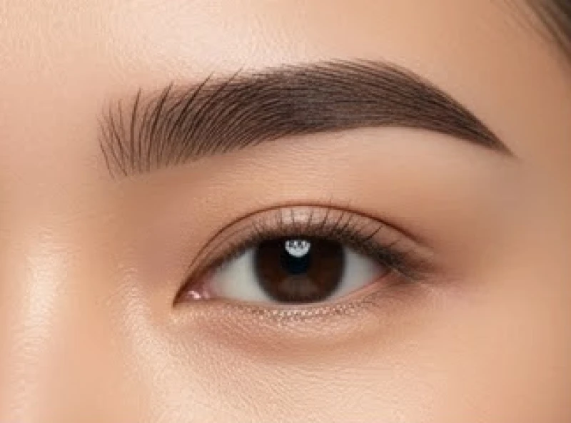 Đặc điểm hình dáng của tướng lông mày ngang với phần đầu và đuôi thẳng băng