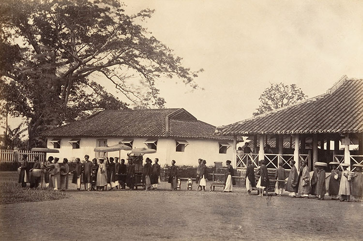 Đám cưới ở Sài Gòn (?), 1866. Ảnh do Emile Gsell chụp. Nguồn ảnh: Flickr Manhhai