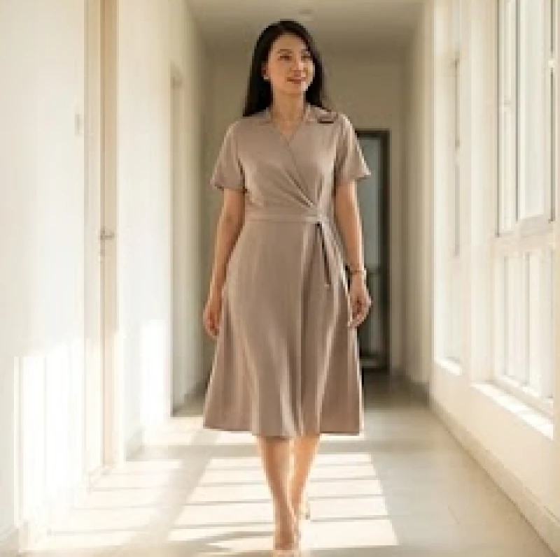 Nữ giới sải bước uyển chuyển và thanh thoát với trang phục công sở hiện đại mang lại vận khí tốt