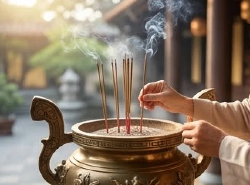 Hành lễ tĩnh tâm tại chùa vào tháng cô hồn giúp bản mệnh bính thìn bình an
