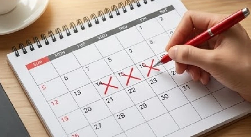 Tháng tốt xấu của tuổi Tuất năm 2027: Lịch đại cát từng can chi 7 Cuốn lịch để bàn được gạch chéo cẩn thận vào những thời điểm xung sát để phòng tránh rủi ro