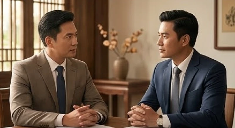Tướng người có giọng nói cao: Luận tính cách và âm sắc cát hung 5 Hai người đàn ông đàm phán trong công việc giúp đối tác đánh giá khí chất qua sự lảnh lót của giọng nói