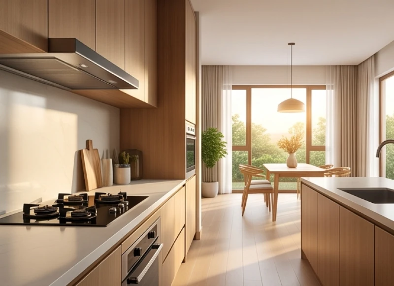 Tuổi Thìn hợp hướng nào? Bảng tra cứu Nam Nữ & cách hóa giải 8 Khu vực nấu nướng hiện đại có mặt bếp hướng ra không gian phòng ăn thoáng đãng phía Nam