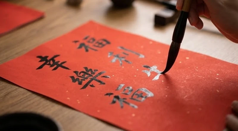Tuổi Mão hợp sinh con tuổi gì: Ma trận tra cứu cho mọi can chi 12 Bút lông thư pháp viết những cái tên mang ý nghĩa bình an trên mặt giấy đỏ truyền thống.