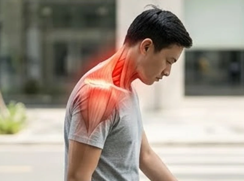 Khối lượng đầu đè nặng lên đốt sống cổ tạo ra sự co cứng cơ thang và đau rát hai bên bả vai