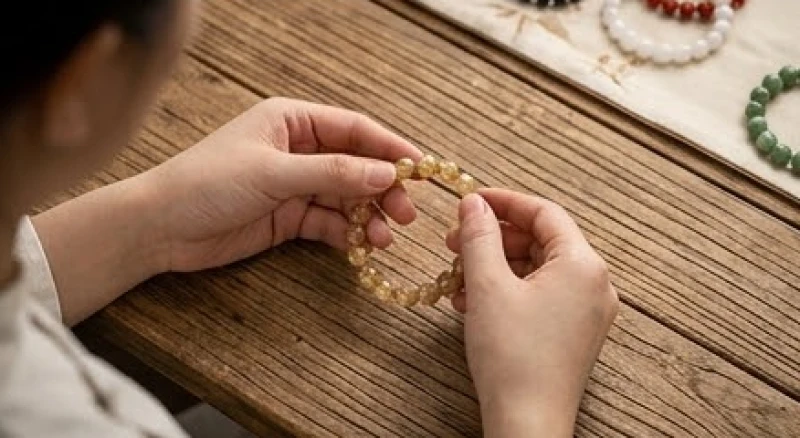 Đếm số lượng hạt trên vòng tay đá phong thủy để đảm bảo rơi vào cung Sinh hoặc Lão