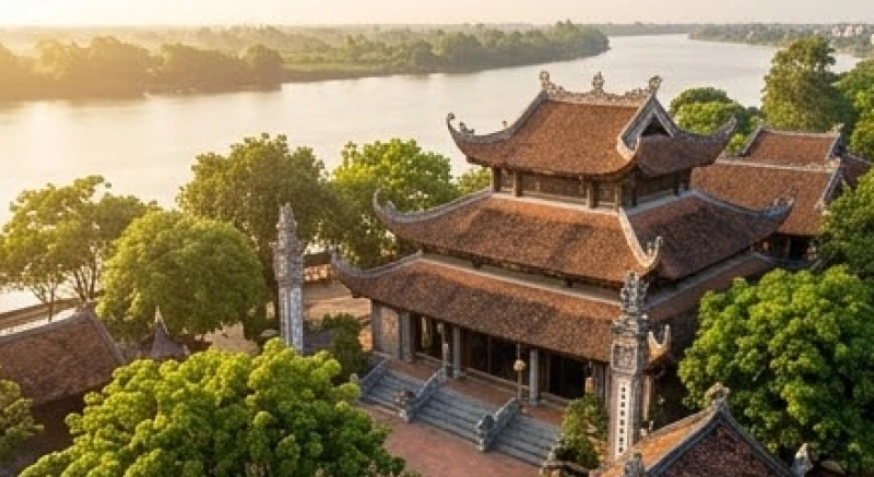 Văn khấn Quan Lớn Đệ Tam tại Đền Lảnh Giang: bài chuẩn, dễ nhớ 1 Không gian đền Lảnh Giang uy nghi bên bờ sông Hồng tại tỉnh Hà Nam