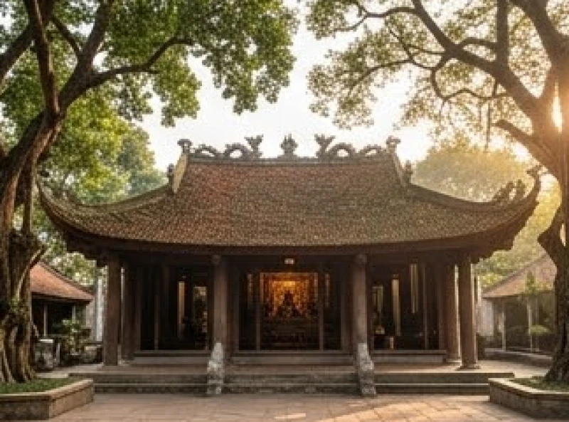 Văn khấn lễ hội Đền Và: Bài cúng chuẩn & quy trình đi lễ 1 Toàn cảnh di tích lịch sử Đền Và với kiến trúc gỗ cổ kính nằm ẩn mình dưới tán rừng lim hàng trăm năm tuổi
