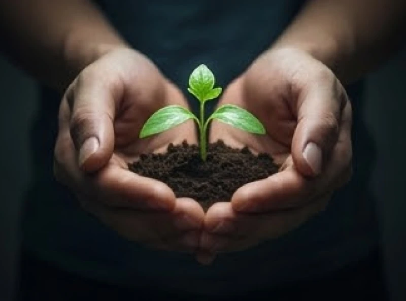 Mơ thấy đám ma: Giải mã điềm báo lành dữ và sổ mơ chuẩn xác 7 Đôi bàn tay nâng niu một mầm non đang chớm nở trong bóng tối mang ý nghĩa bảo vệ những dự án mới