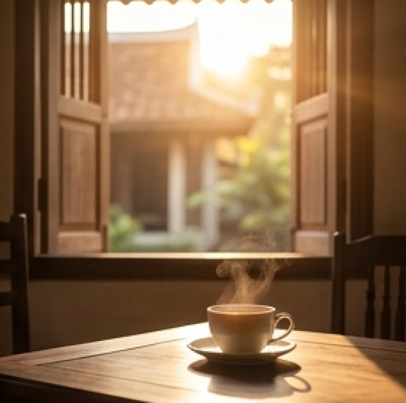Hồi hộp bất thường là điềm gì: Giải mã 12 khung giờ & mẹo làm dịu 3 Khung cảnh buổi sáng yên bình với ánh nắng chiếu qua cửa sổ báo hiệu những điềm báo tốt lành