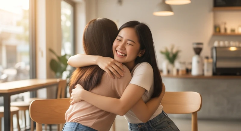 Mơ thấy bạn học cấp 3: Điềm báo, số may mắn & giải mã tâm lý 1 Cảm giác vui vẻ vỡ òa khi mơ thấy bạn học cấp 3 trong một bối cảnh xa lạ của giấc mộng.