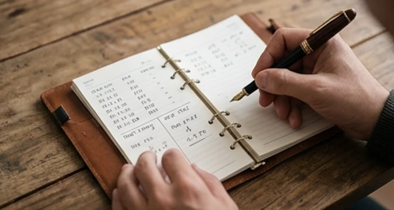 Mơ thấy ỉa trong quần: Điềm báo, số may mắn & mốc ứng nghiệm 5 Bàn tay đang cầm bút ghi chép lại ngày tháng và các chi tiết của giấc mơ thấy ỉa trong quần vào một cuốn sổ tay nhỏ
