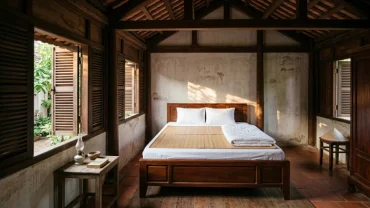 Khung cảnh phòng ngủ yên bình tại Việt Nam giúp gia đình chuẩn bị tâm lý trước điềm báo người thân sắp mất
