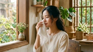 Hình minh họa giải mã điềm báo nhảy mũi theo các khung giờ trong ngày đối với nam và nữ