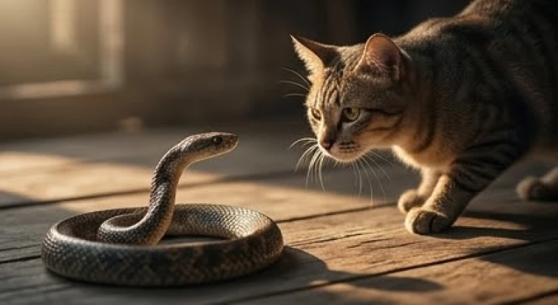 Sự giằng co giữa con rắn và con mèo tượng trưng cho điềm báo xích mích trong các mối quan hệ