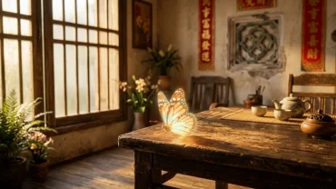 Hình ảnh tượng trưng cho các điềm báo sắp có tiền qua hiện tượng tự nhiên và thay đổi nhỏ trên cơ thể