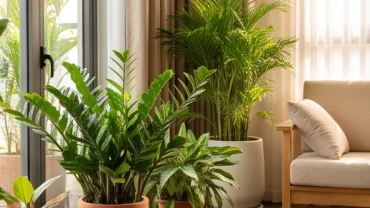 Không gian phòng khách ngập tràn ánh sáng tự nhiên giúp hóa giải các điềm báo trong nhà ở cần lưu ý